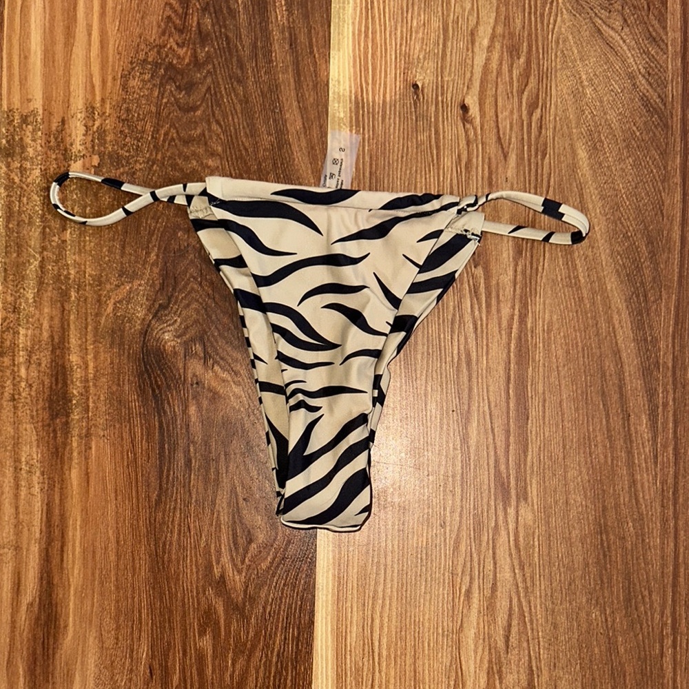 Zebra Print Bikini Bottom